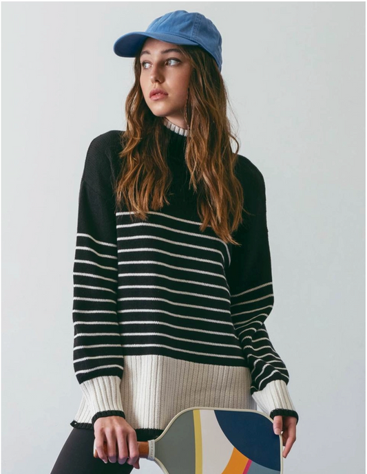 Striped Knit Sweater