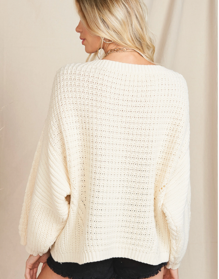 Loose Fit Drop Shoulder Sweater